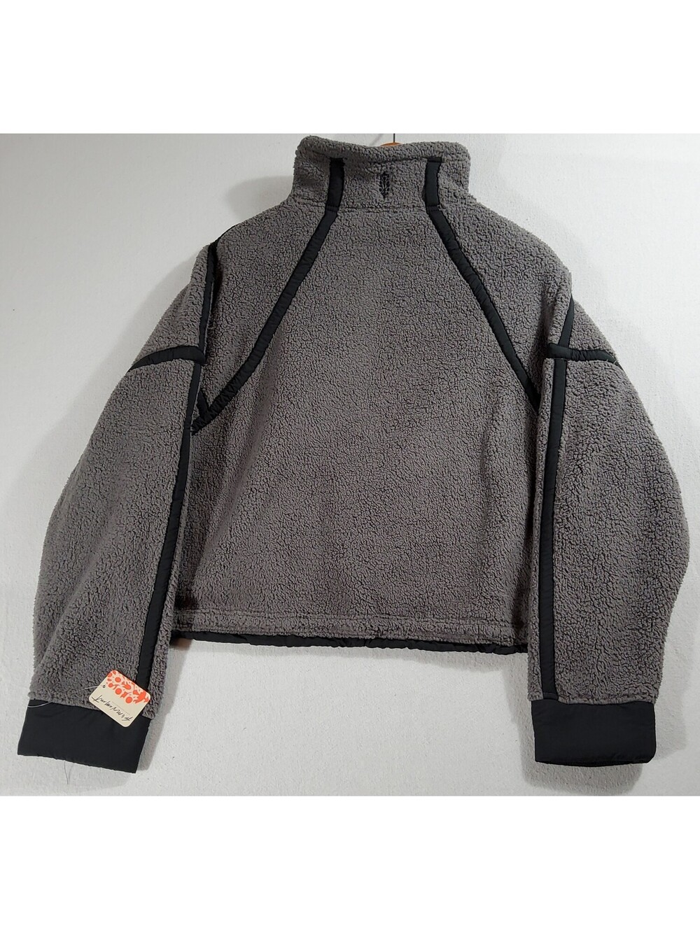 Free People FP Movement Pullover Sweater Mountain High Half-Zip Fleece Sz S Gray - Picture 2 of 9